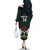 Custom Nigeria Football Family Matching Off The Shoulder Long Sleeve Dress and Hawaiian Shirt Go Super Falcons African Pattern - Wonder Print Shop