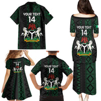 Custom Nigeria Football Family Matching Puletasi and Hawaiian Shirt Go Super Falcons African Pattern - Wonder Print Shop