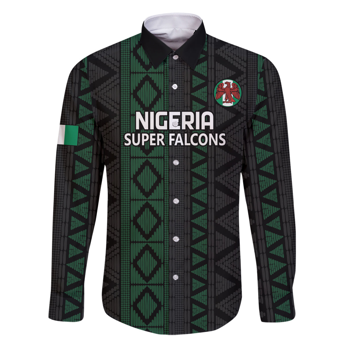 Custom Nigeria Football Family Matching Puletasi and Hawaiian Shirt Go Super Falcons African Pattern - Wonder Print Shop
