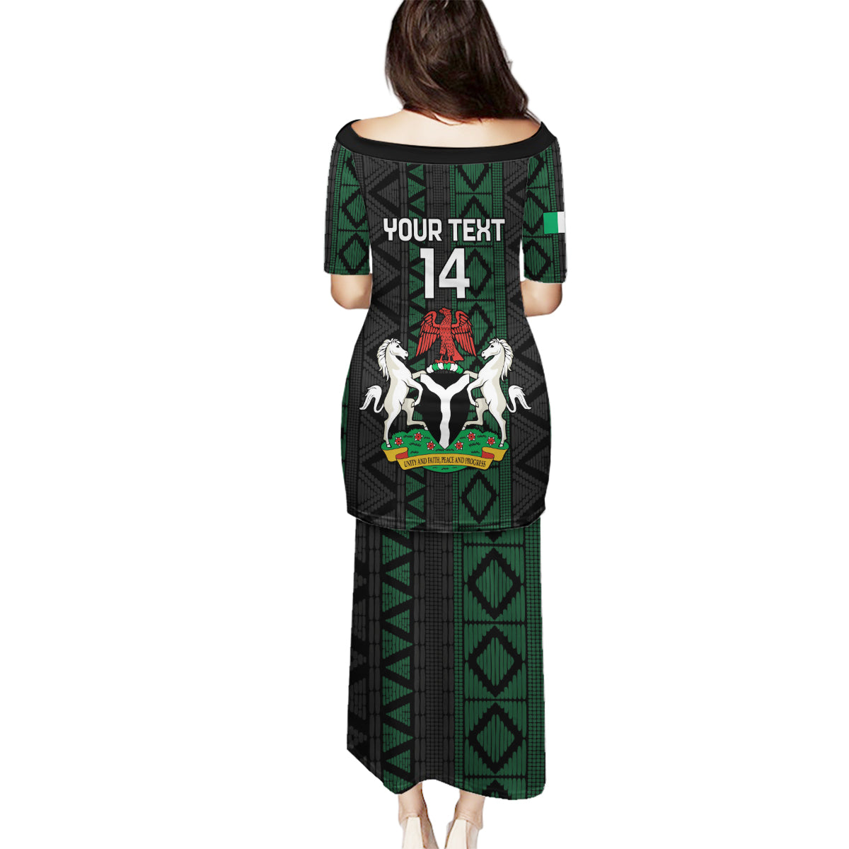 Custom Nigeria Football Family Matching Puletasi and Hawaiian Shirt Go Super Falcons African Pattern - Wonder Print Shop