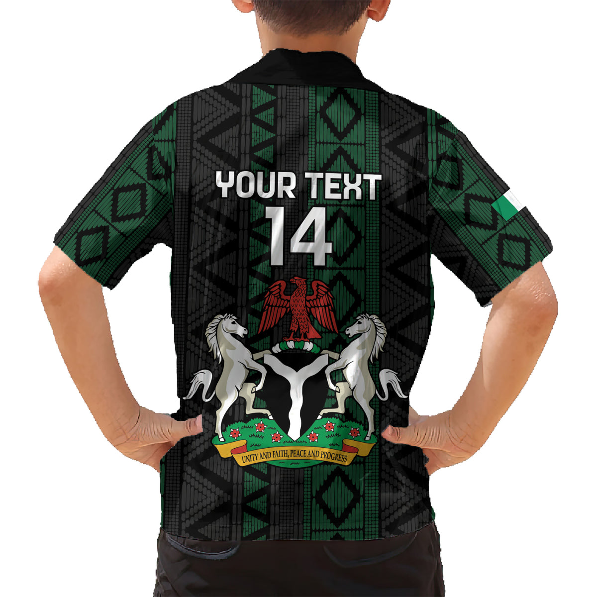 Custom Nigeria Football Family Matching Short Sleeve Bodycon Dress and Hawaiian Shirt Go Super Falcons African Pattern - Wonder Print Shop