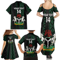 Custom Nigeria Football Family Matching Summer Maxi Dress and Hawaiian Shirt Go Super Falcons African Pattern - Wonder Print Shop