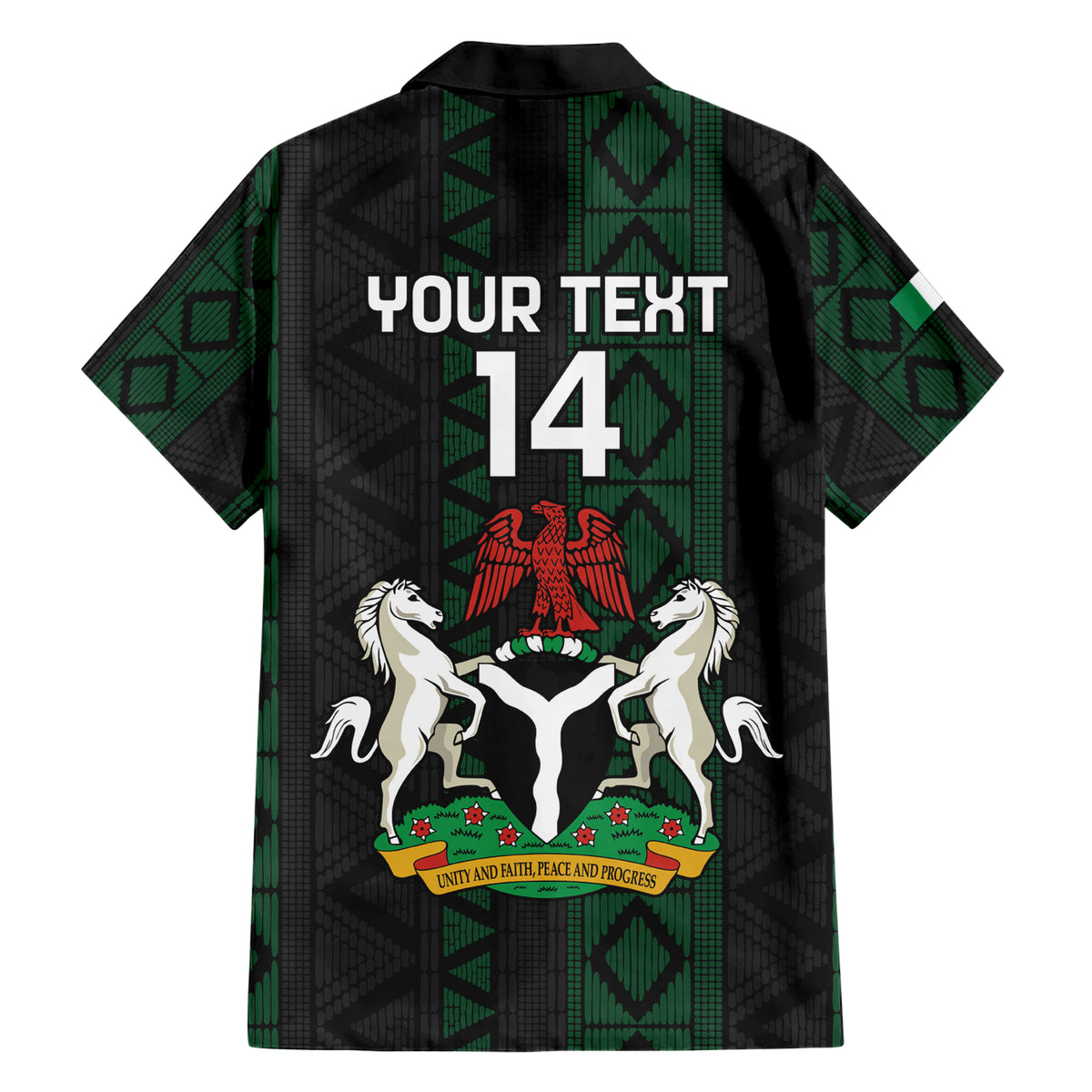 Custom Nigeria Football Hawaiian Shirt Go Super Falcons African Pattern - Wonder Print Shop