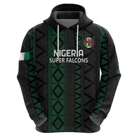 Custom Nigeria Football Hoodie Go Super Falcons African Pattern - Wonder Print Shop