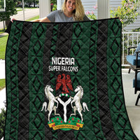 Nigeria Football Quilt Go Super Falcons African Pattern - Wonder Print Shop
