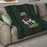 Nigeria Football Quilt Go Super Falcons African Pattern - Wonder Print Shop