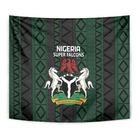 Nigeria Football Tapestry Go Super Falcons African Pattern - Wonder Print Shop