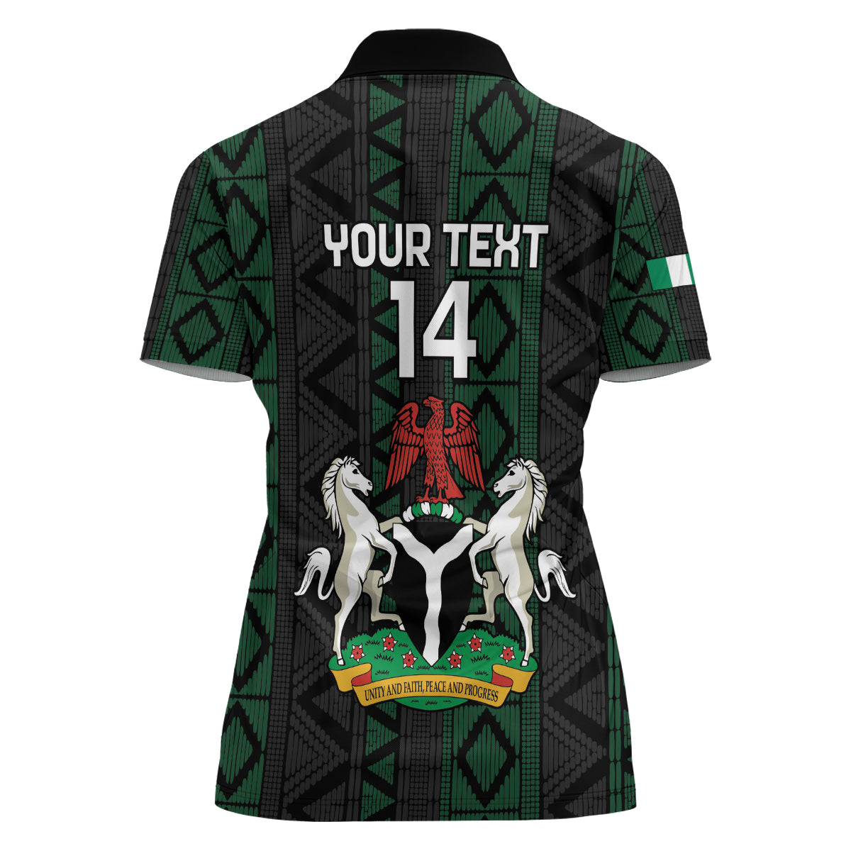 Custom Nigeria Football Women Polo Shirt Go Super Falcons African Pattern - Wonder Print Shop