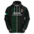 Custom Nigeria Football Zip Hoodie Go Super Falcons African Pattern - Wonder Print Shop