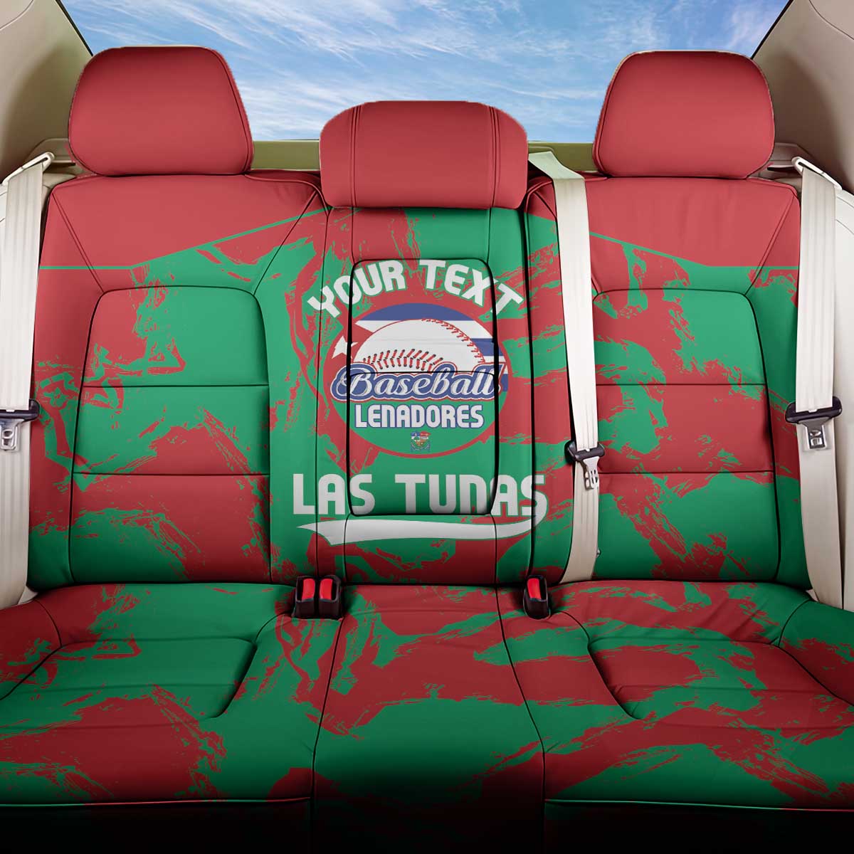 La Tunas 2025 Baseball Custom Back Car Seat Cover Cuba Go Champions