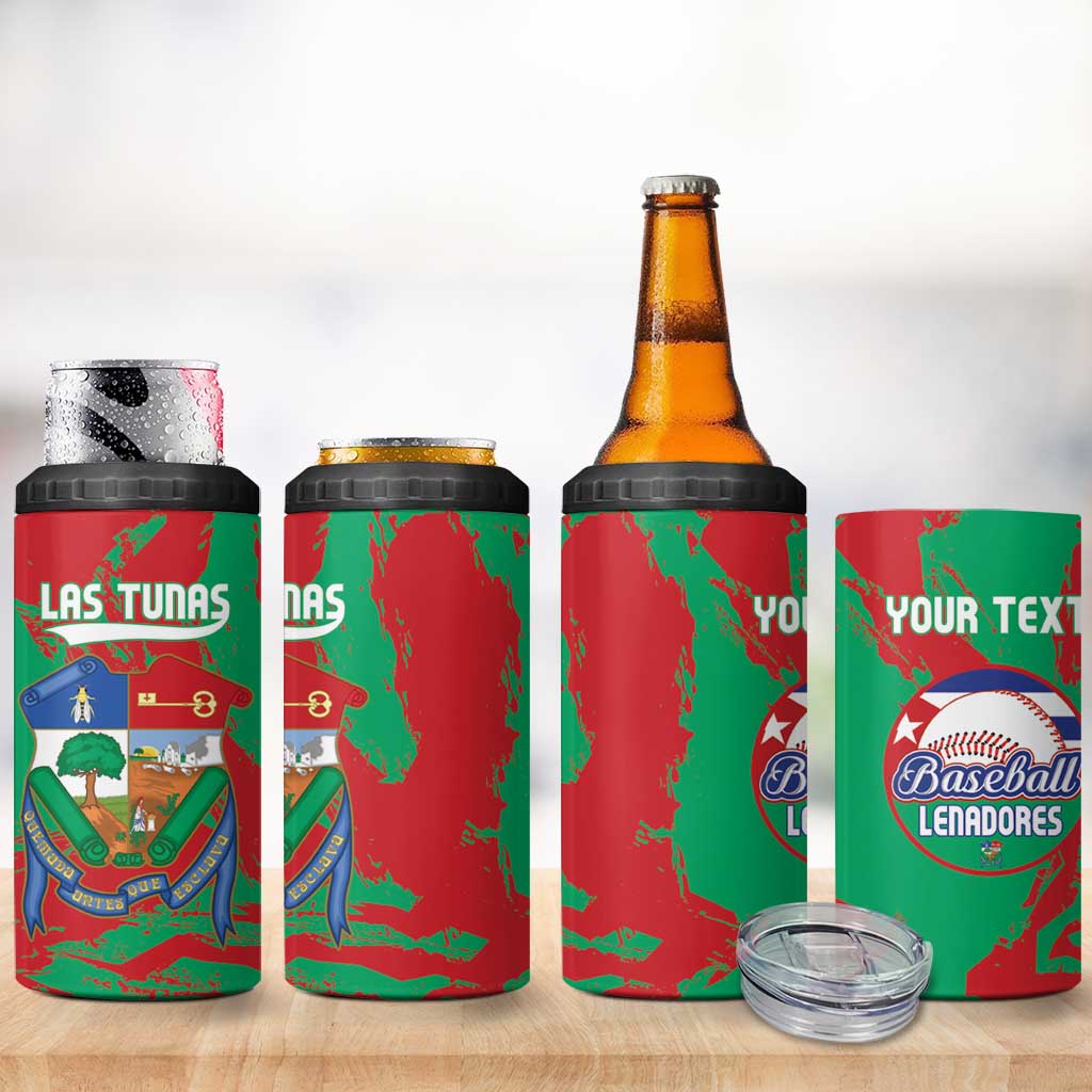 La Tunas 2025 Baseball Custom 4 in 1 Can Cooler Tumbler Cuba Go Champions