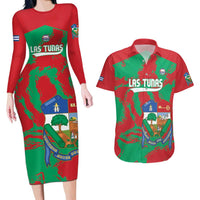 La Tunas 2025 Baseball Custom Couples Matching Long Sleeve Bodycon Dress and Hawaiian Shirt Cuba Go Champions