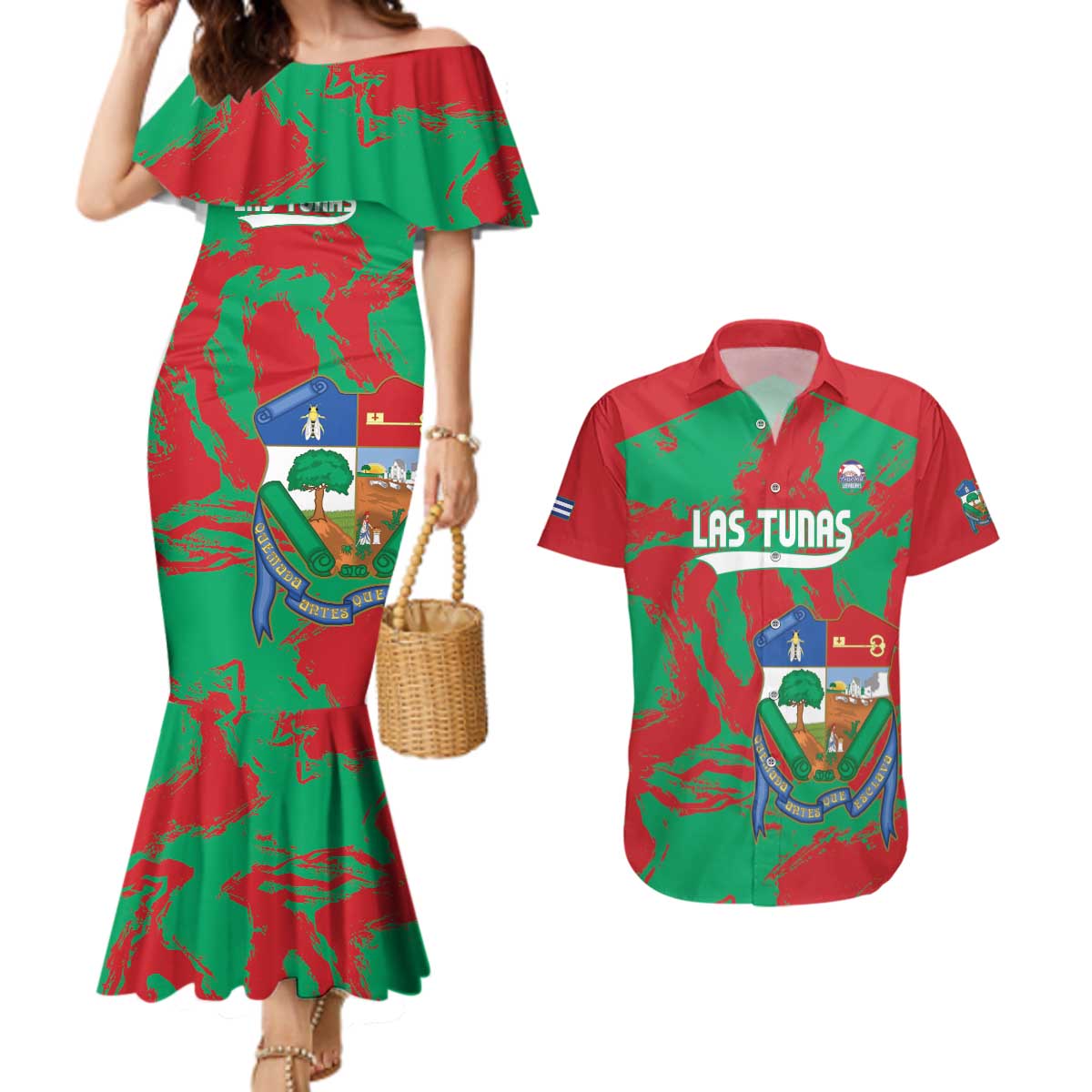 La Tunas 2025 Baseball Custom Couples Matching Mermaid Dress and Hawaiian Shirt Cuba Go Champions