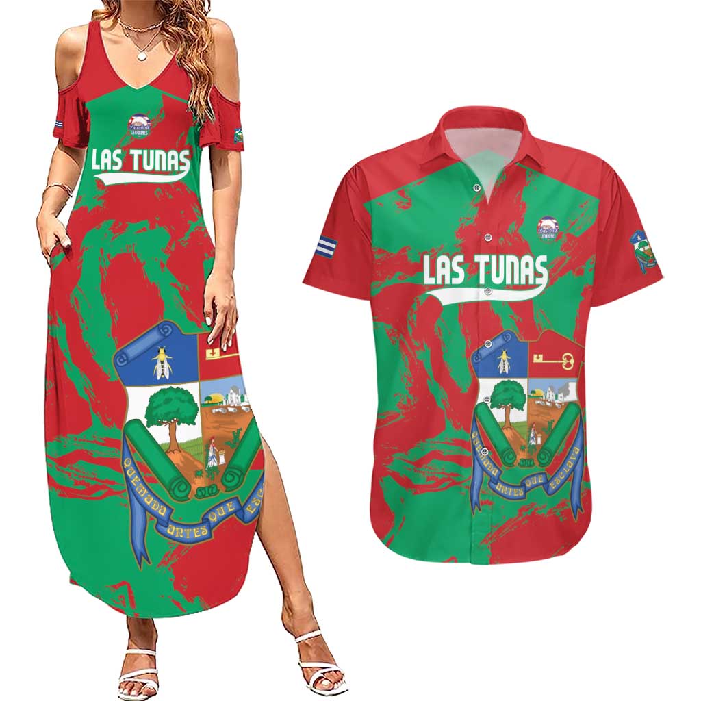 La Tunas 2025 Baseball Custom Couples Matching Summer Maxi Dress and Hawaiian Shirt Cuba Go Champions