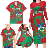 La Tunas 2025 Baseball Custom Family Matching Long Sleeve Bodycon Dress and Hawaiian Shirt Cuba Go Champions