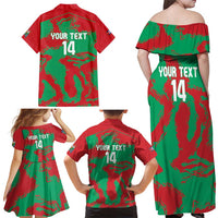 La Tunas 2025 Baseball Custom Family Matching Off Shoulder Maxi Dress and Hawaiian Shirt Cuba Go Champions