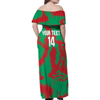 La Tunas 2025 Baseball Custom Family Matching Off Shoulder Maxi Dress and Hawaiian Shirt Cuba Go Champions