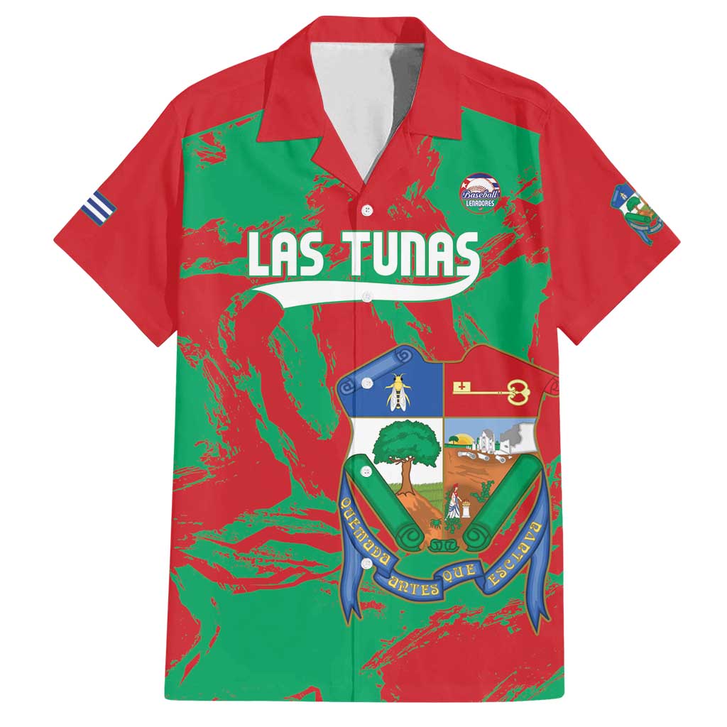 La Tunas 2025 Baseball Custom Family Matching Off Shoulder Short Dress and Hawaiian Shirt Cuba Go Champions