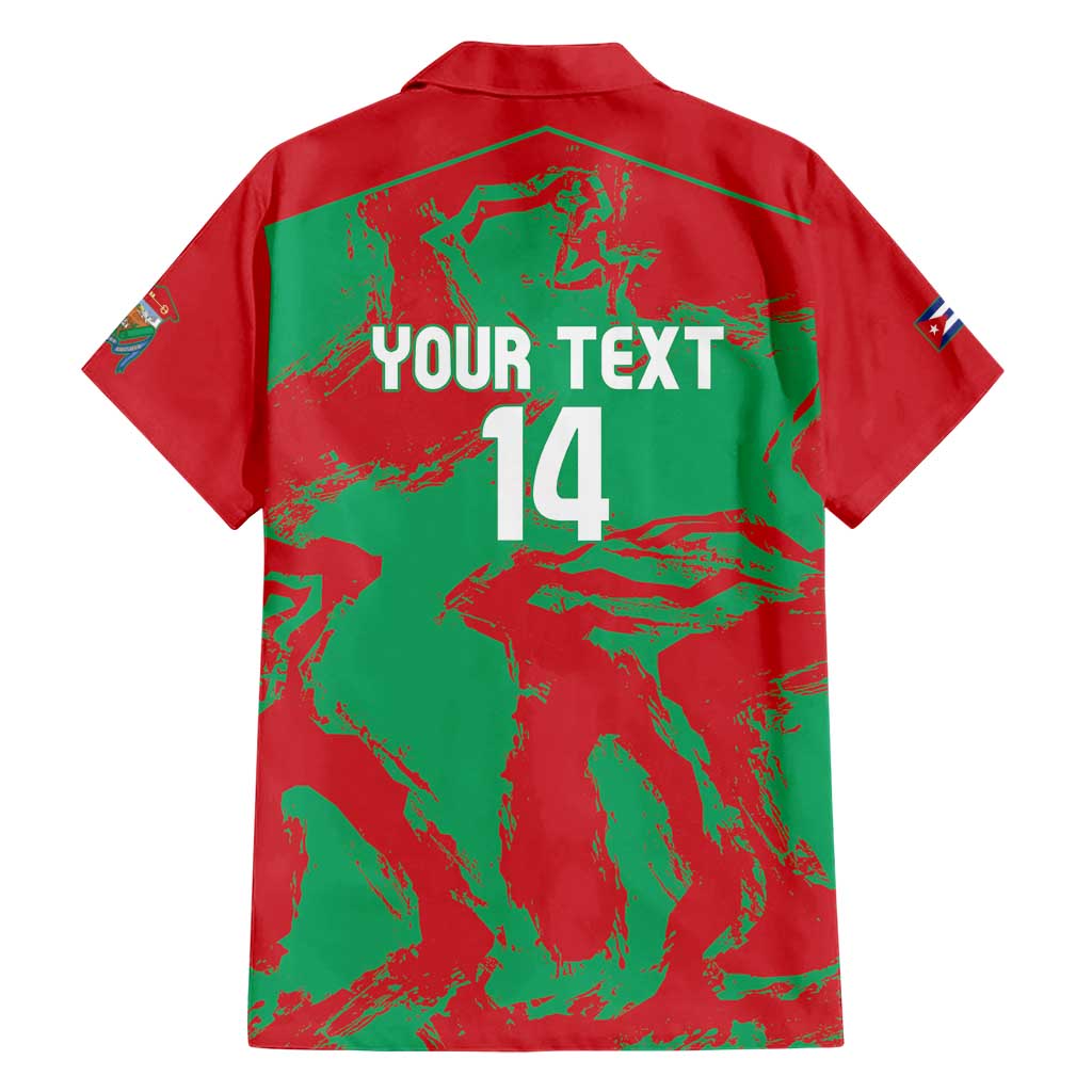 La Tunas 2025 Baseball Custom Family Matching Short Sleeve Bodycon Dress and Hawaiian Shirt Cuba Go Champions