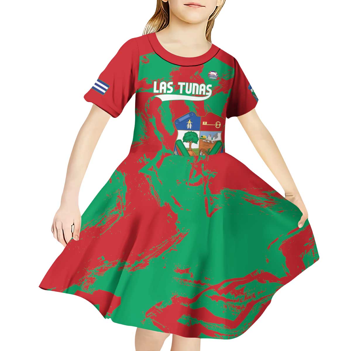 La Tunas 2025 Baseball Custom Kid Short Sleeve Dress Cuba Go Champions
