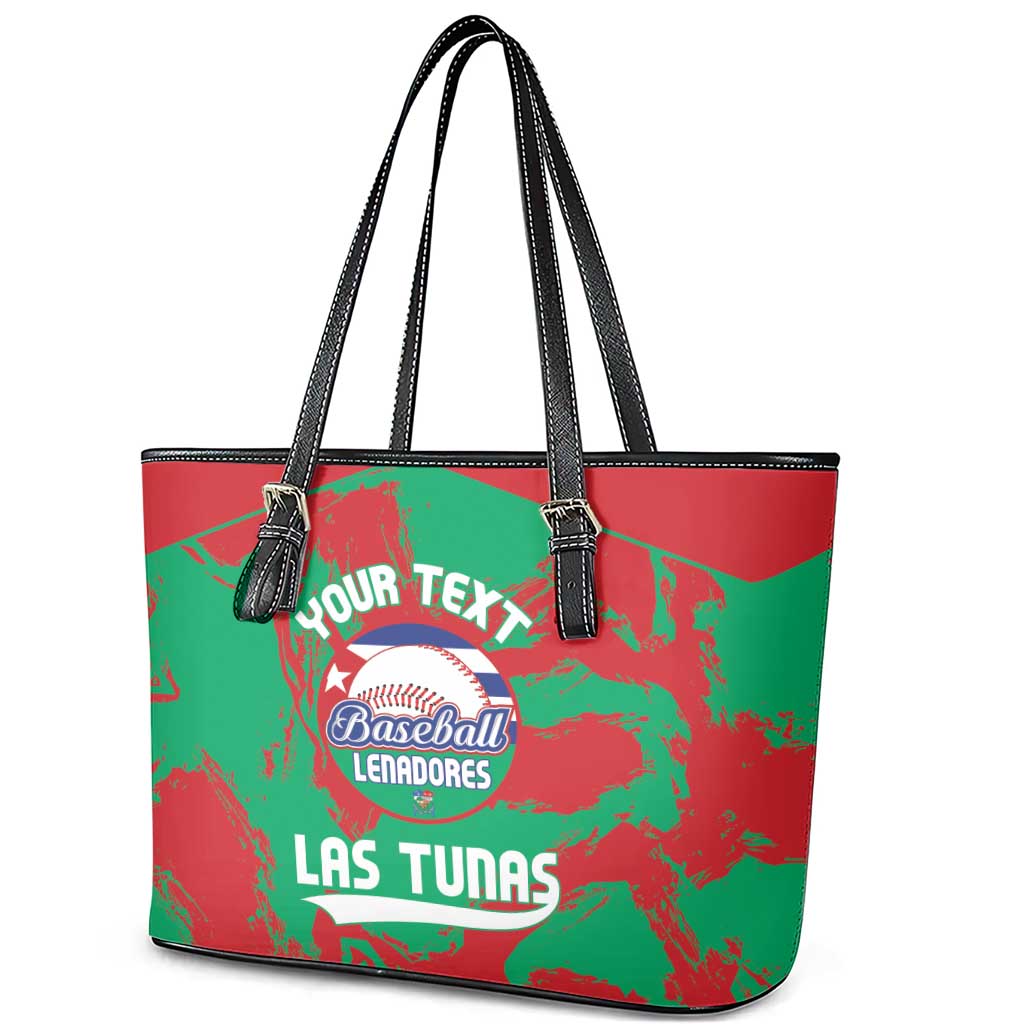 La Tunas 2025 Baseball Custom Leather Tote Bag Cuba Go Champions