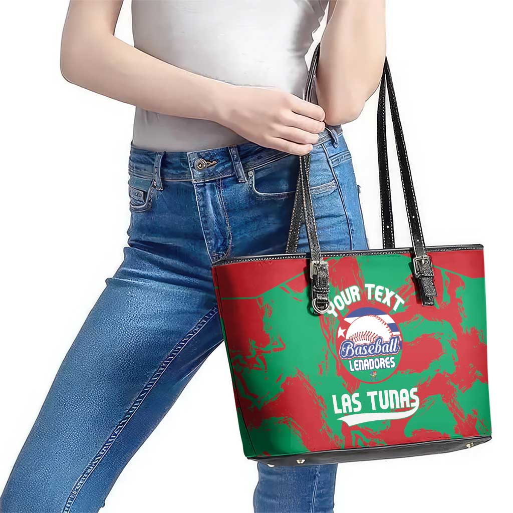 La Tunas 2025 Baseball Custom Leather Tote Bag Cuba Go Champions