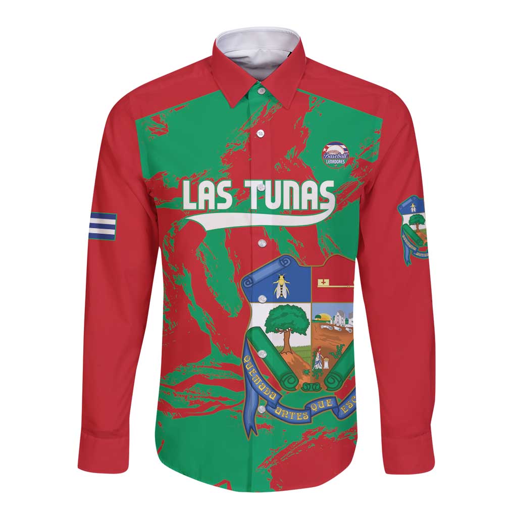 La Tunas 2025 Baseball Custom Long Sleeve Button Shirt Cuba Go Champions