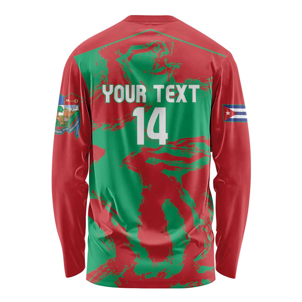 La Tunas 2025 Baseball Custom Long Sleeve Shirt Cuba Go Champions