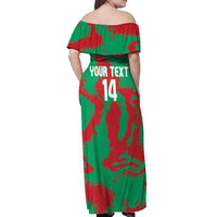 La Tunas 2025 Baseball Custom Off Shoulder Maxi Dress Cuba Go Champions