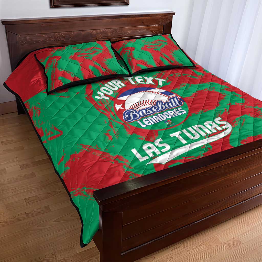 La Tunas 2025 Baseball Custom Quilt Bed Set Cuba Go Champions