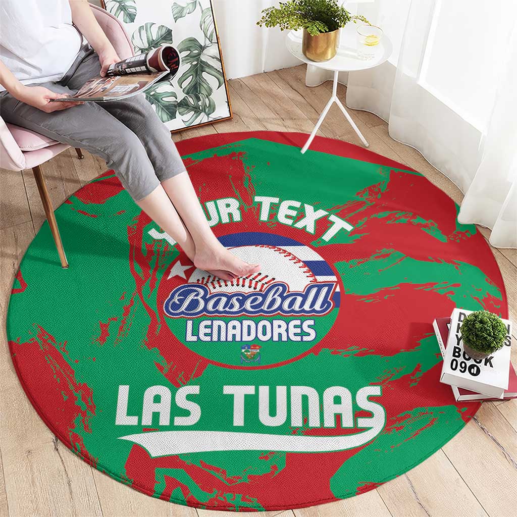 La Tunas 2025 Baseball Custom Round Carpet Cuba Go Champions