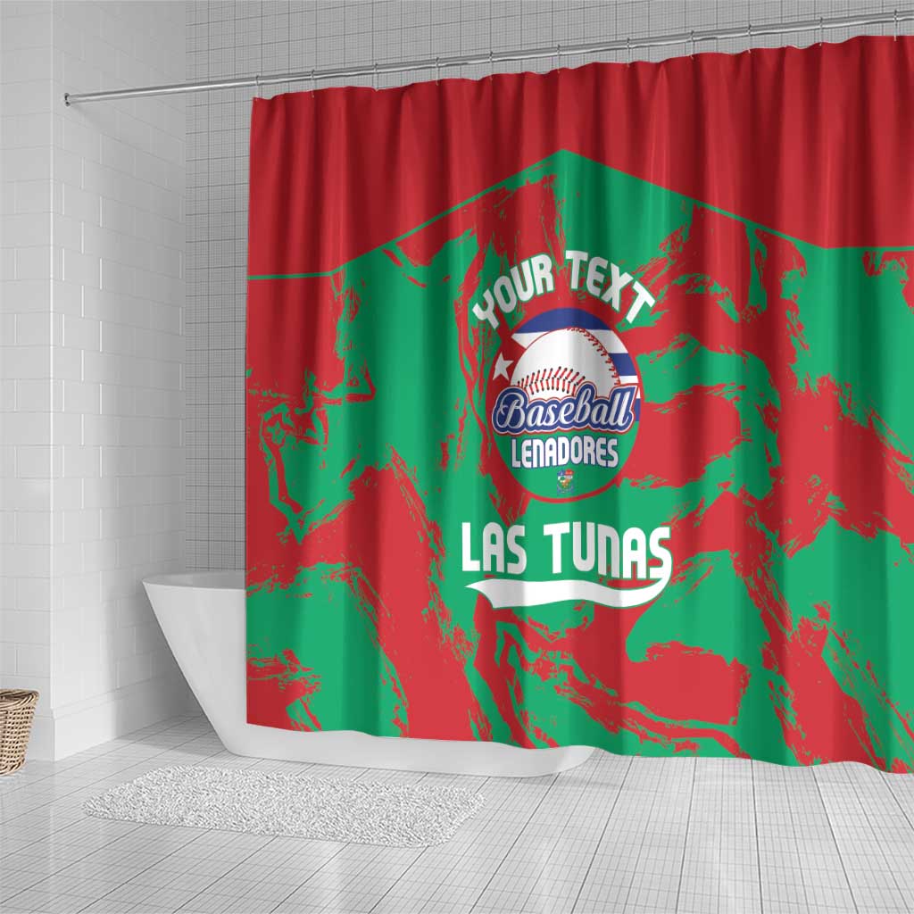 La Tunas 2025 Baseball Custom Shower Curtain Cuba Go Champions