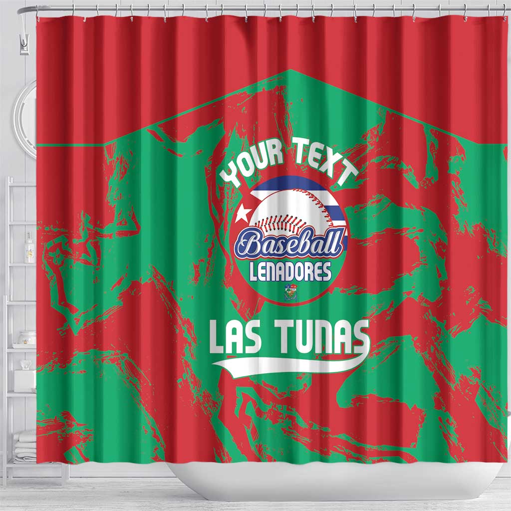 La Tunas 2025 Baseball Custom Shower Curtain Cuba Go Champions