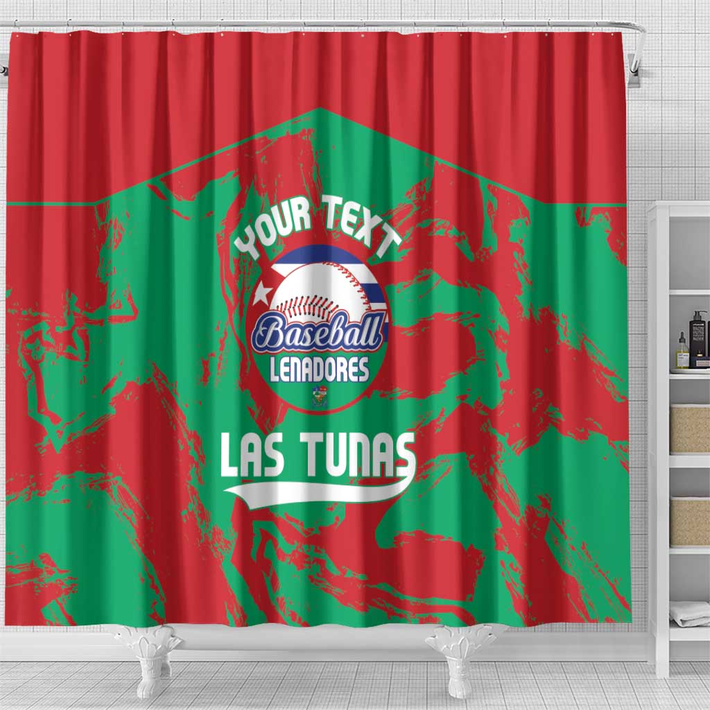 La Tunas 2025 Baseball Custom Shower Curtain Cuba Go Champions