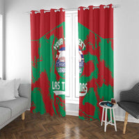 La Tunas 2025 Baseball Custom Window Curtain Cuba Go Champions