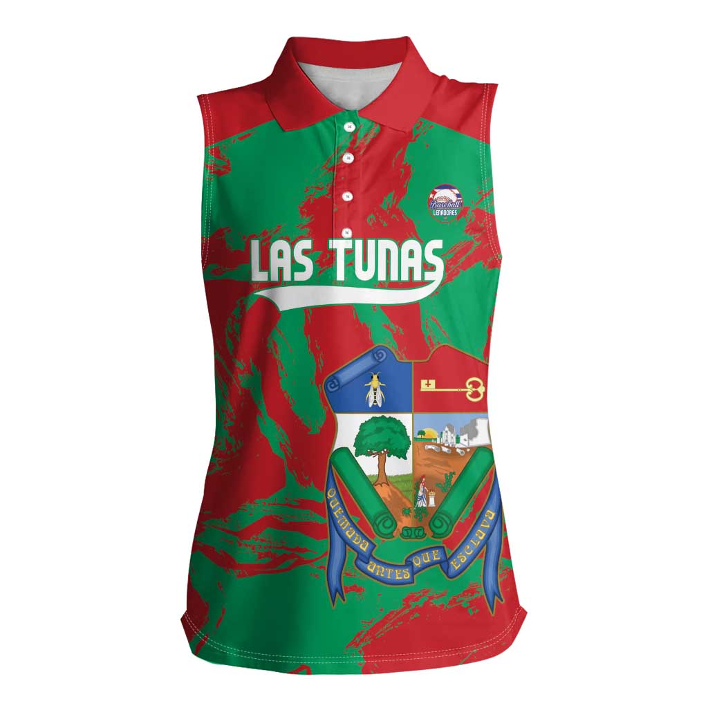La Tunas 2025 Baseball Custom Women Sleeveless Polo Shirt Cuba Go Champions