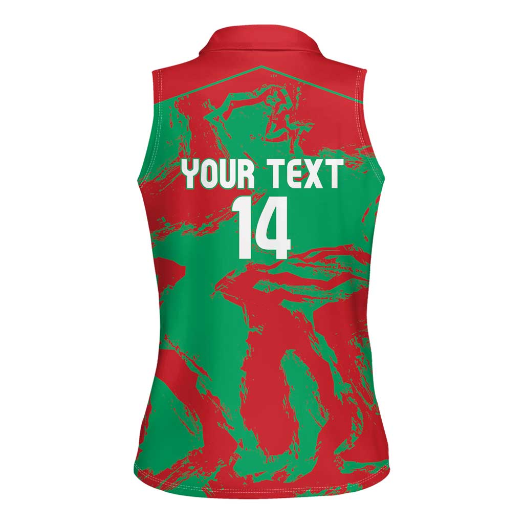 La Tunas 2025 Baseball Custom Women Sleeveless Polo Shirt Cuba Go Champions