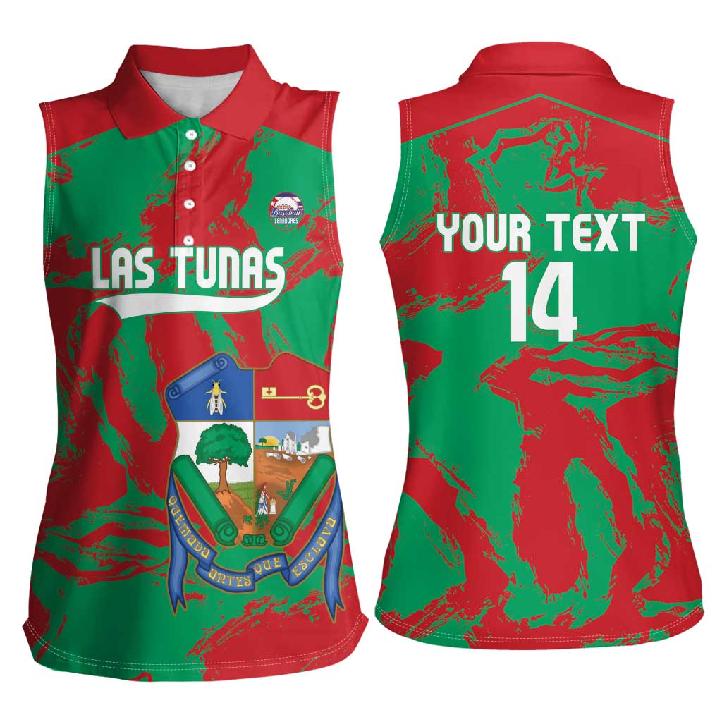 La Tunas 2025 Baseball Custom Women Sleeveless Polo Shirt Cuba Go Champions