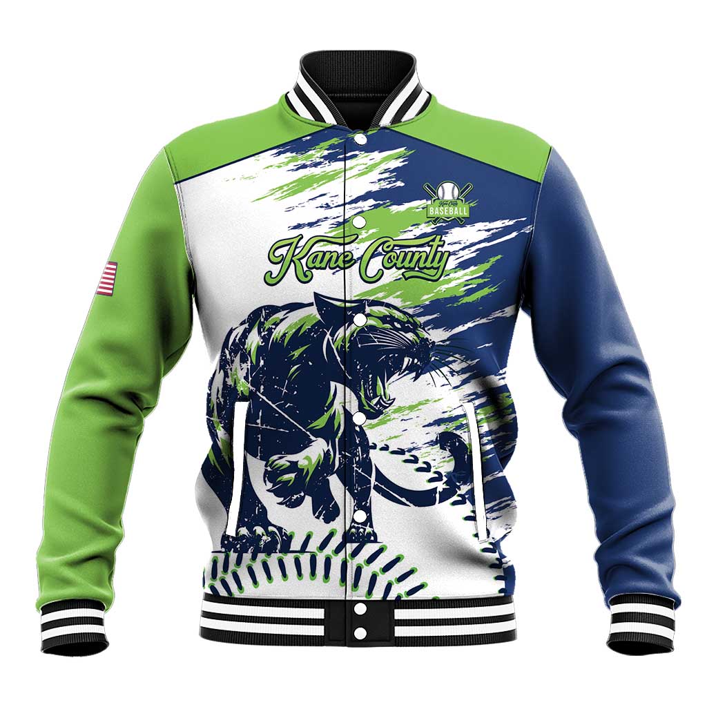 Kane County 2025 Baseball Custom Baseball Jacket Come On Cougar