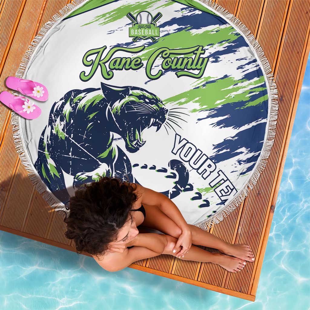 Kane County 2025 Baseball Custom Beach Blanket Come On Cougar