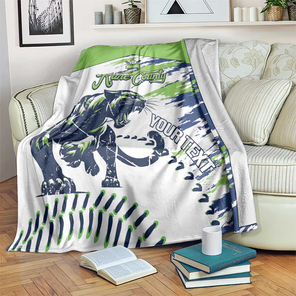 Kane County 2025 Baseball Custom Blanket Come On Cougar