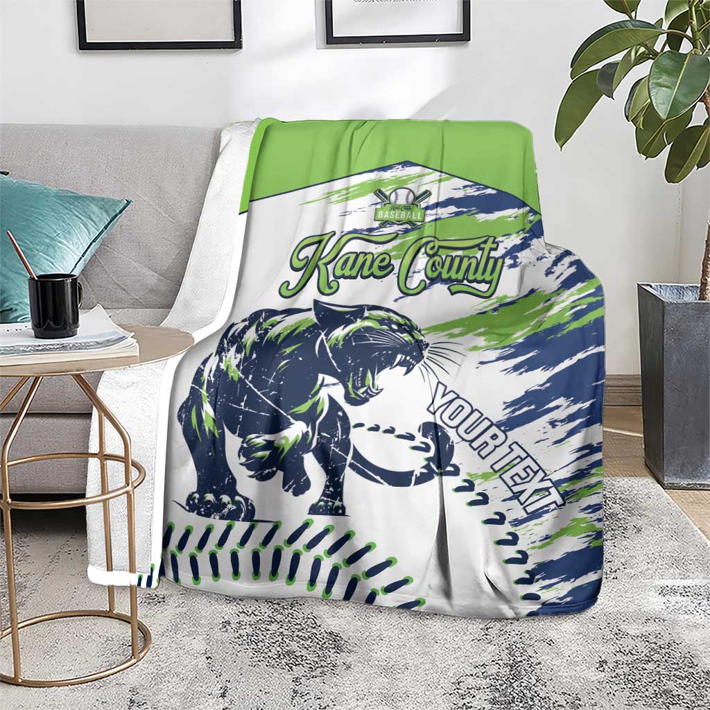Kane County 2025 Baseball Custom Blanket Come On Cougar