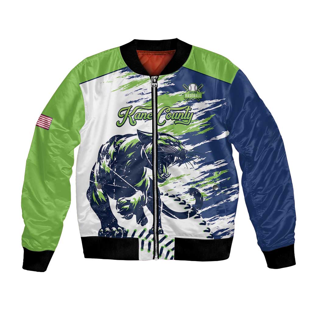 Kane County 2025 Baseball Custom Bomber Jacket Come On Cougar