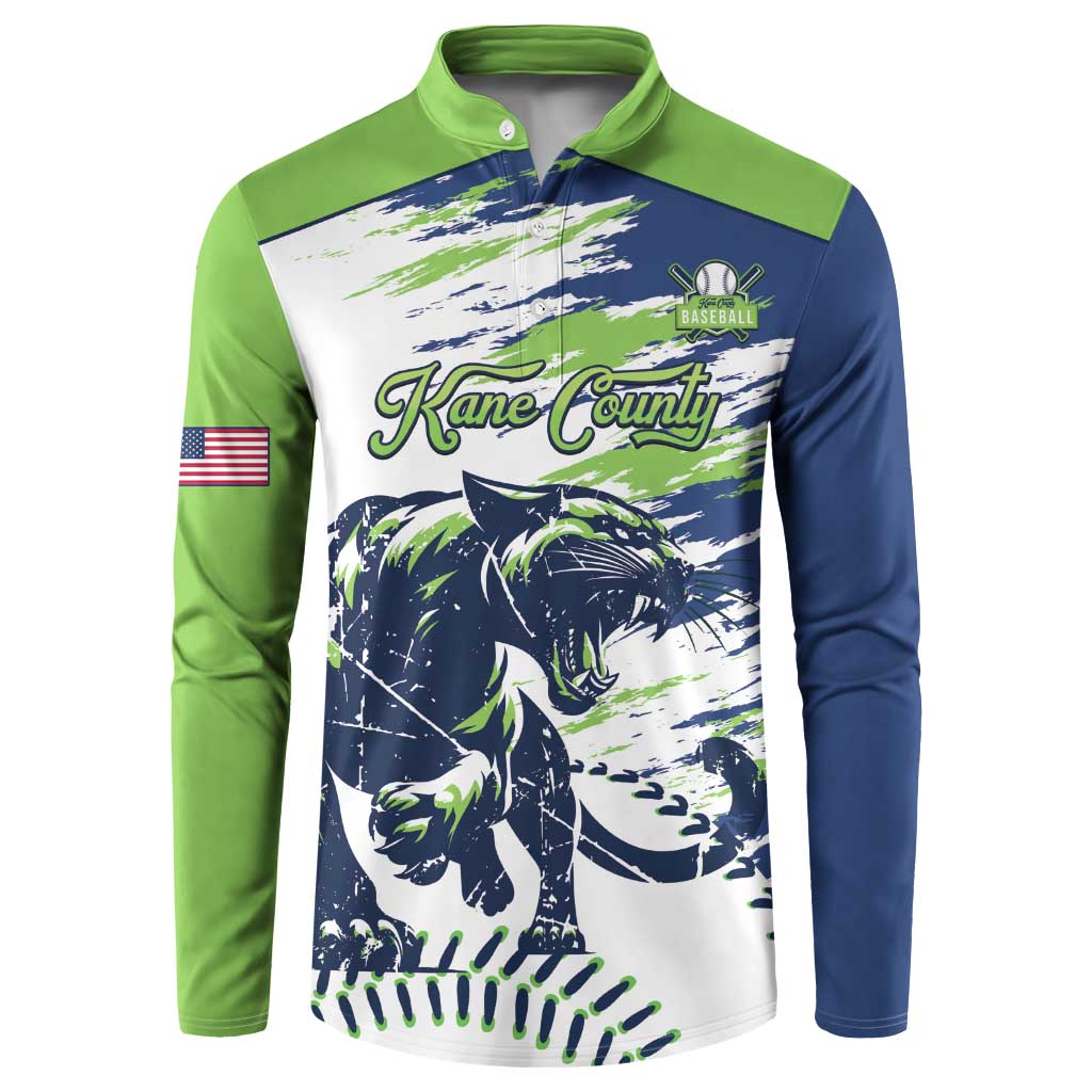 Kane County 2025 Baseball Custom Button Sweatshirt Come On Cougar