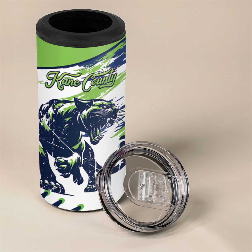 Kane County 2025 Baseball Custom 4 in 1 Can Cooler Tumbler Come On Cougar