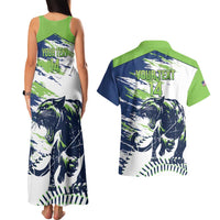 Kane County 2025 Baseball Custom Couples Matching Tank Maxi Dress and Hawaiian Shirt Come On Cougar
