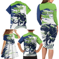 Kane County 2025 Baseball Custom Family Matching Long Sleeve Bodycon Dress and Hawaiian Shirt Come On Cougar