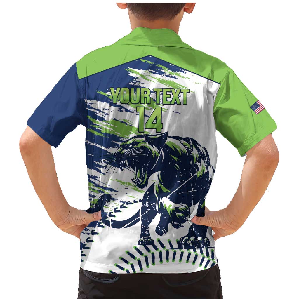 Kane County 2025 Baseball Custom Family Matching Mermaid Dress and Hawaiian Shirt Come On Cougar