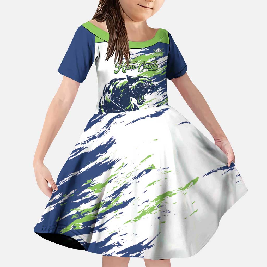Kane County 2025 Baseball Custom Family Matching Off Shoulder Maxi Dress and Hawaiian Shirt Come On Cougar