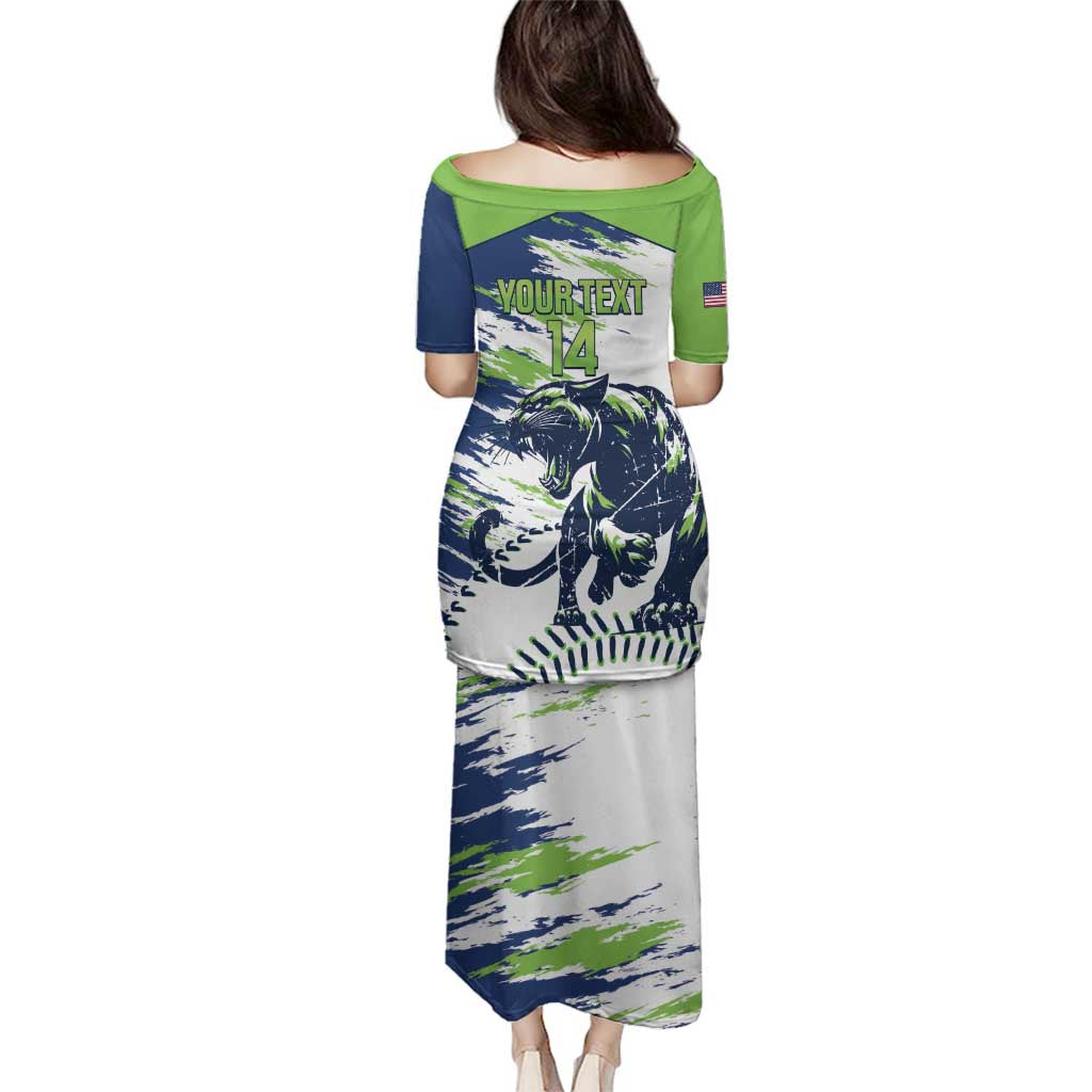 Kane County 2025 Baseball Custom Family Matching Puletasi and Hawaiian Shirt Come On Cougar